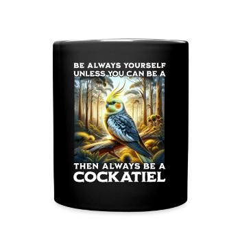 Dicton de calopsitte - Mug uni - noir - Devant
