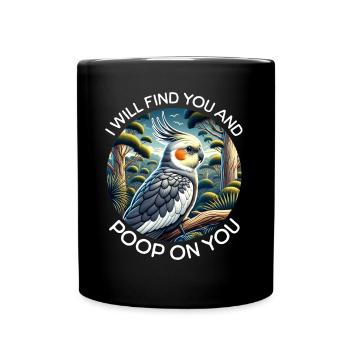 Dictons de calopsitte - Mug uni - noir - Devant