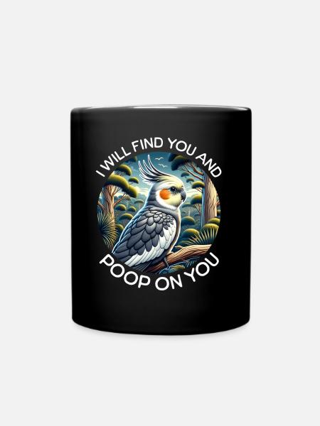 Cockatiel Sayings - Full Colour Mug - black