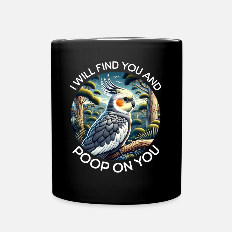 Cockatiel Sayings - Full Colour Mug - black