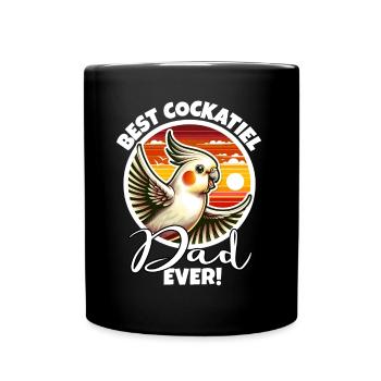 Best Cockatiel Dad - Full Colour Mug - black - Front