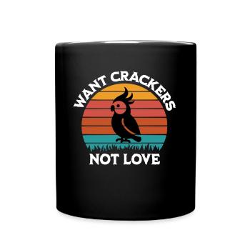 Cockatiel Saying - Full Colour Mug - black - Front