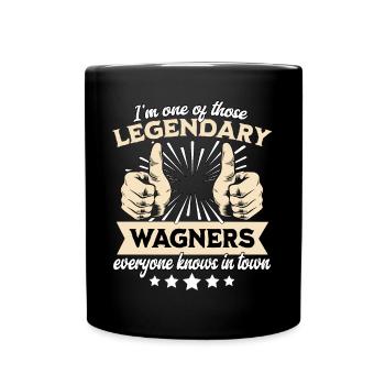 Légende légendaire de Wagner - Mug uni - noir - Devant