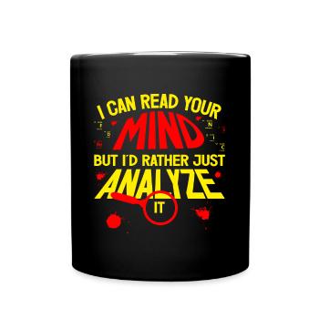 Psychologue médico-légal Loupe Cadeau médico-légal - Mug uni - noir - Devant