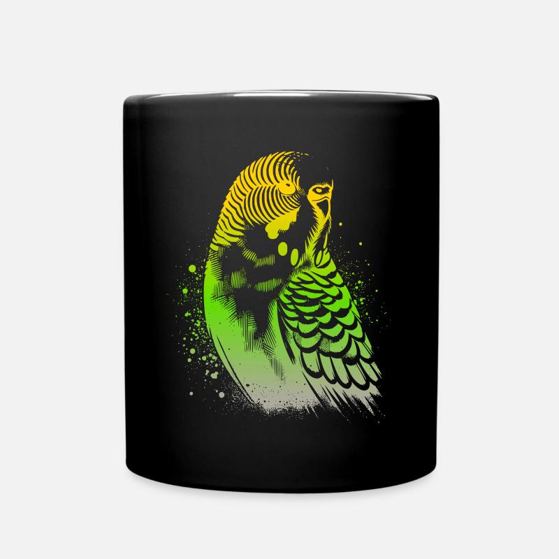 Wellensittich - Tasse einfarbig - Schwarz