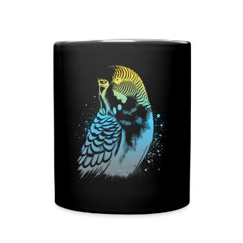 Dictons de perruche - Mug uni - noir - Devant