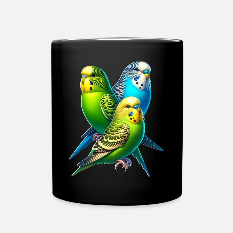 Wellensittich Spruch - Tasse einfarbig - Schwarz