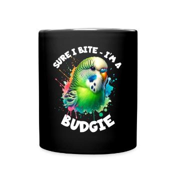 Dicton de perruche - Mug uni - noir - Devant