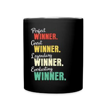 Gewinner - Tasse einfarbig - Schwarz - Vorne