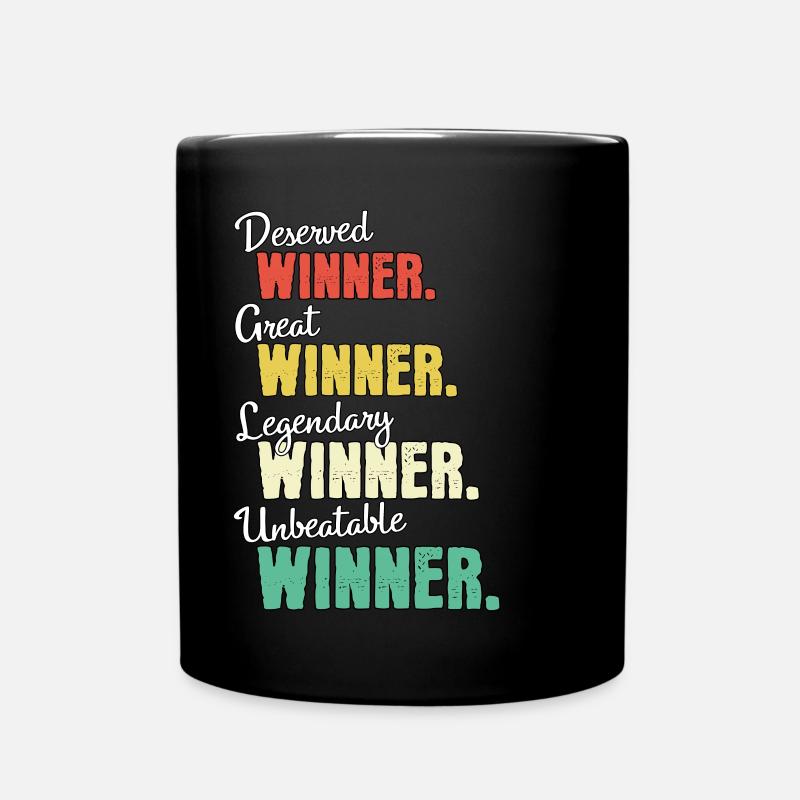 Gewinner - Tasse einfarbig - Schwarz