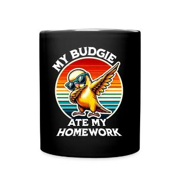 Dicton de perruche - Mug uni - noir - Devant
