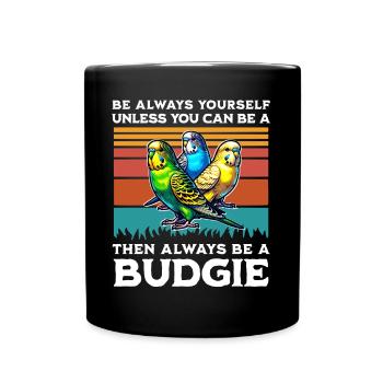 Dicton de perruche - Mug uni - noir - Devant