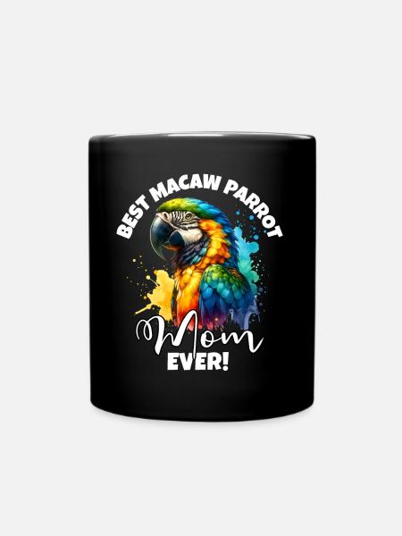 Beste Macaw Parrot Mama - Tasse einfarbig - Schwarz