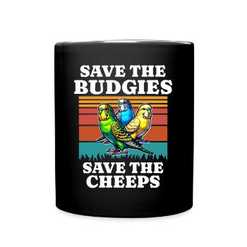 Sauvez Perruche Perruche - Mug uni - noir - Devant