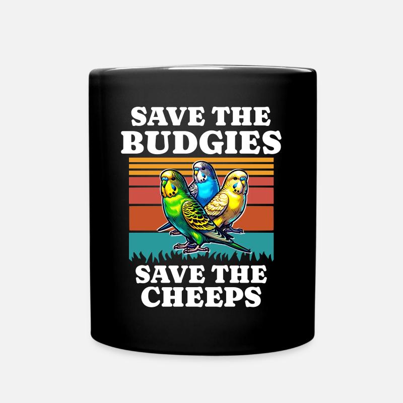 Sauvez Perruche Perruche - Mug uni - noir