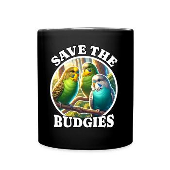 Sauver la perruche - Mug uni - noir - Devant