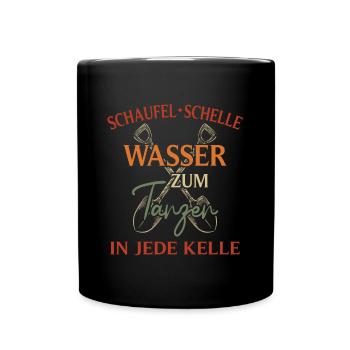 Well Builder Saying Shovel Water In Every Trowel - Full Colour Mug - black - Front