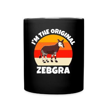 Girafe forestière Okapi - Mug uni - noir - Devant