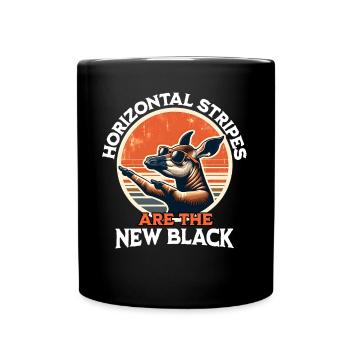 Girafe forestière Okapi - Mug uni - noir - Devant