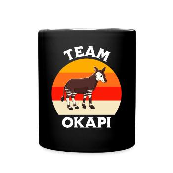 Okapi - Tasse einfarbig - Schwarz - Vorne