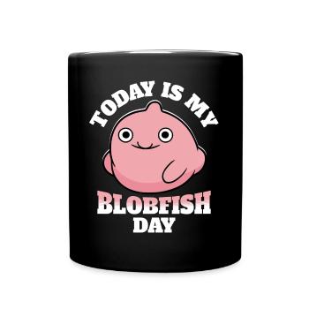 Blobfisch Blobfish - Tasse einfarbig - Schwarz - Vorne