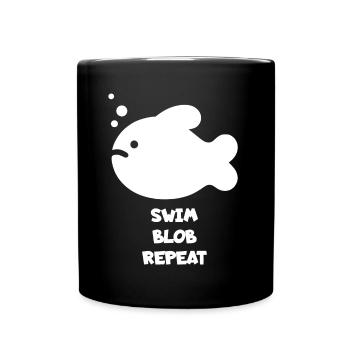 Blobfish Sayings Fish - Full Colour Mug - black - Front