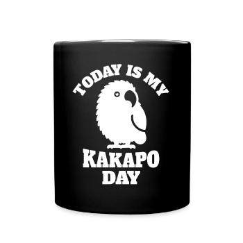 Nachtpapagei Kakapo - Tasse einfarbig - Schwarz - Vorne