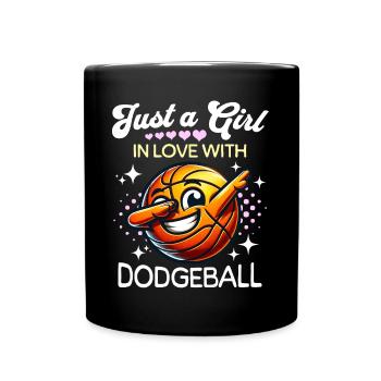 Dodgeball Girls - Full Colour Mug - black - Front
