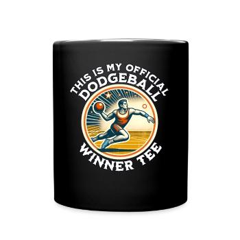 Dodgeball Player - Full Colour Mug - black - Front