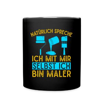 Maître peintre Parlez-moi moi-même Idée de peintre - Mug uni - noir - Devant