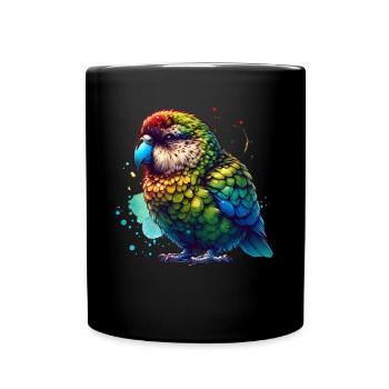 Kakapo Night Parrot - Full Colour Mug - black - Front