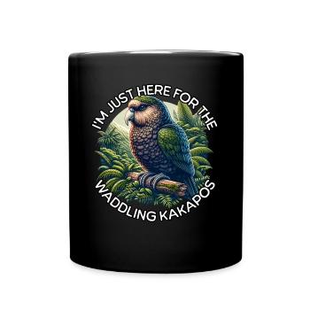 Kakapo Night Parrot - Full Colour Mug - black - Front