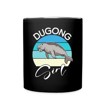 Dugong Girl Seekuh - Tasse einfarbig - Schwarz - Vorne