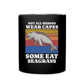 Manatee Saying - Full Colour Mug - black - Front