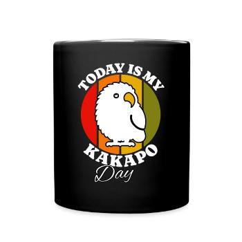 Night Parrot Kakapo - Full Colour Mug - black - Front