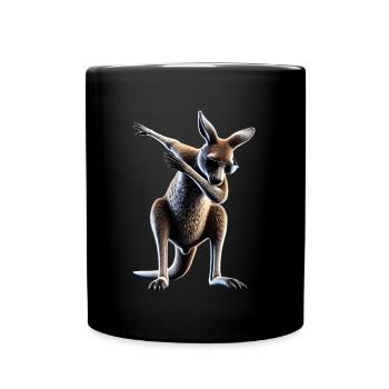 Dabbing Kangourou Amoureux des animaux Dab Cool Animals - Mug uni - noir - Devant
