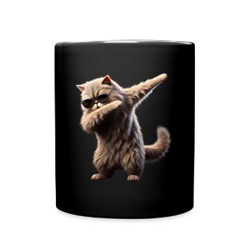 Dabbing chat persan motif Dab Cool Pets - Mug uni - noir - Devant