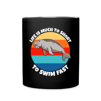 Manatee Sayings - Full Colour Mug - black - Front