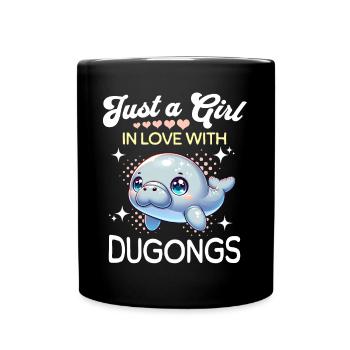 Manatee Fille Dugong - Mug uni - noir - Devant