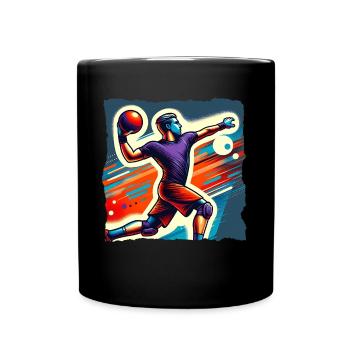 Dodgeball - Tasse einfarbig - Schwarz - Vorne