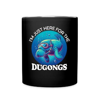 Dugong Manatee - Full Colour Mug - black - Front