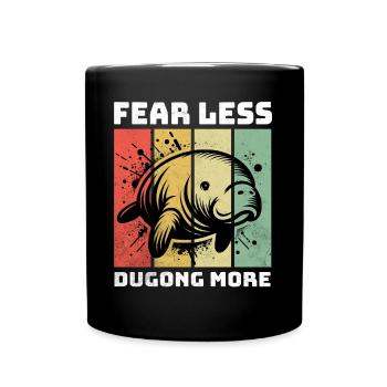 Dugong Manatee - Full Colour Mug - black - Front