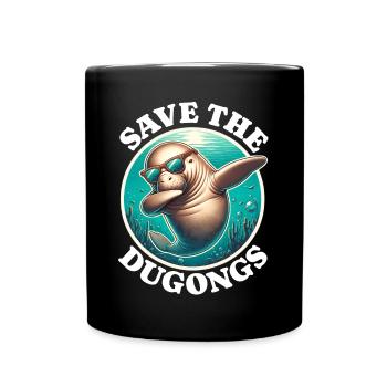 Save Dugong - Full Colour Mug - black - Front