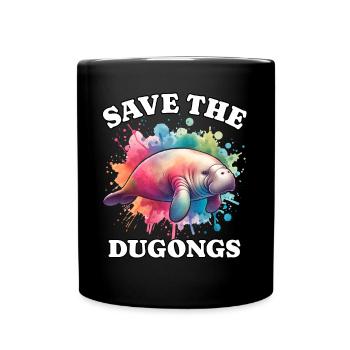 Save Manatee - Full Colour Mug - black - Front