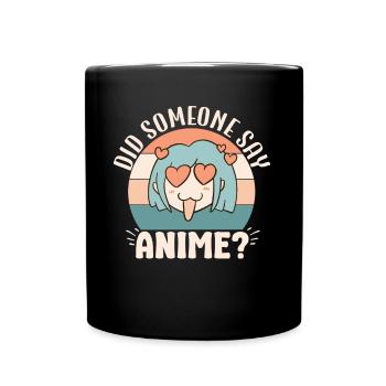 Cute Japanese Manga Women Girls Gift Otaku Kawaii - Tasse einfarbig - Schwarz - Vorne