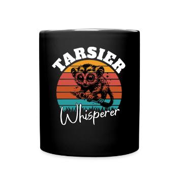 Koboldmaki Flüsterer - Tasse einfarbig - Schwarz - Vorne