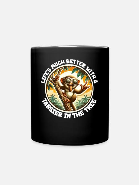 Koboldmaki Spruch - Tasse einfarbig - Schwarz