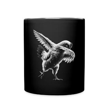 drôle dabbing poulet fermier amoureux des animaux dab - Mug uni - noir - Devant