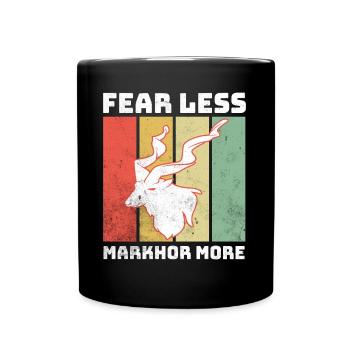 Markhor Screw Goat - Full Colour Mug - black - Front