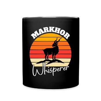 Chuchoteur de chèvre à vis - Mug uni - noir - Devant